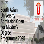 South Asian University Admission Open For Masters Degree Programme 2025